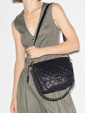 MZ Wallace medium Crosby Lock Crossbody-black